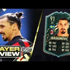 BEST STRIKER ON FIFA 22? 91 WINTER WILDCARD IBRAHIMOVIC PLAYER REVIEW - FIFA 22 ULTIMATE TEAM