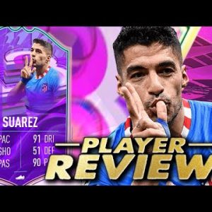 5⭐ SKILL MOVES! 93 FUT BIRTHDAY SUAREZ PLAYER REVIEW! SBC PLAYER FIFA 22 Ultimate Team