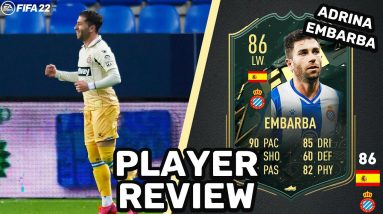 SO CHEAP! 🤯 FIFA 22 86 WINTER WILDCARDS ADRIAN EMBARBA PLAYER REVIEW!!