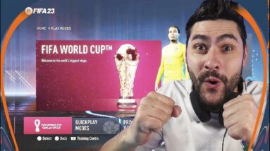 PLAYING FIFA 23 WORLD CUP MODE ONLINE - FULL GAMEPLAY REVIEW BRAZIL vs PORTUGAL!!