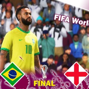 Brazil vs England | FIFA World Cup 2022 Final | FIFA 23 Gameplay | Neymar vs Kane | Next Gen PC