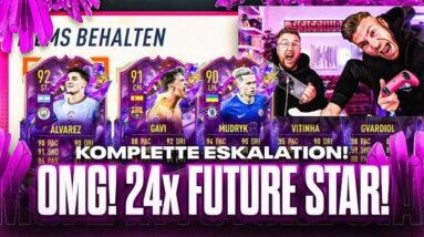 OMG!!! 24x FUTURE STARS GEZOGEN 😱😱 Jedes PACK = FUTURE STAR 😍 Pack Opening ESKALIERT in FIFA 23