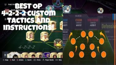 BEST formation in the game!?4-2-2-2 custom tactics and instructions-fifa 22 ultimate team