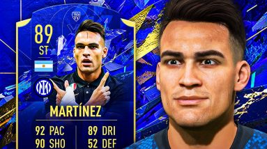 EL TORO! 🐂 89 TOTY HONOURABLE MENTIONS MARTINEZ PLAYER REVIEW! - FIFA 22 Ultimate Team