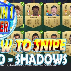 FIFA 22 CHEAT SNIPE BOT 💰 HOW TO SNIPE 🎮 GOLD SHADOW PLAYERS ⚽ HUGE COIN PROFIT September 29
