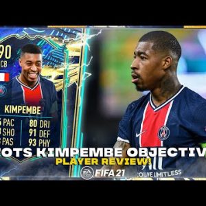 NO NONSENSE DEFENDER! 💪 TOTS KIMPEMBE OBJECTIVE PLAYER REVIEW! FIFA 21 ULTIMATE TEAM