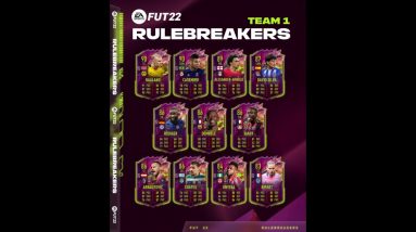 INSANE RULEBREAKERS TEAM 1 REVIEW! NEW CARDS THAT CAN CHANGE THE META? FIFA 22 RULEBREAKERS PROMO