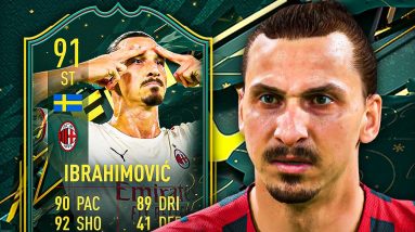 THE BEST CARD IN FIFA?! 👑 91 WINTER WILDCARD IBRAHIMOVIC PLAYER REVIEW! - FIFA 22 Ultimate Team