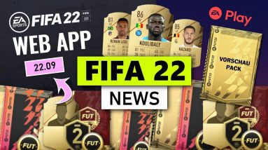 FIFA 22: GROßE NEWS! 🤩🔥 Web App Release | Vorschau Packs | 10h Ea Play | Fifa 22 Bonus | Deutsch