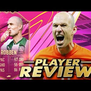 WEAKFOOT UPGRADE!?😱 96 FUTTIES ROBBEN PLAYER REVIEW! SBC PLAYER FIFA 21 ULTIMATE TEAM