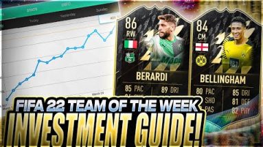 BEST INVESTMENTS ON FIFA 22! TEAM OF THE WEEK 17 INVESTMENTS! BUY THESE CARDS NOW TO MAKE COINS!