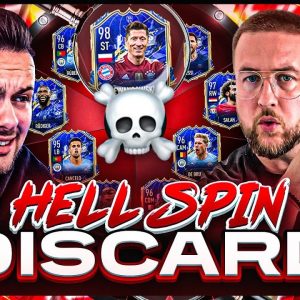 WER MUSS den 1. TOTY DISCARDEN...? ☠️ FIFA 22: TOTY Hell Spin Discard BATTLE vs Tisi 🔥