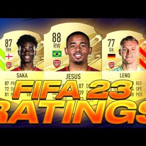 ARSENAL IN FIFA 23🔥| FUT 23 RATINGS PREDICTION ft. Jesus, Saka, Smith-Rowe etc. 🌟