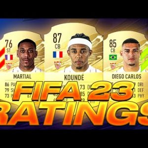 SEVILLA FIFA 23🤩| FUT 23 RATINGS PREDICTION ft. Koundé, Martial, Gomez etc. 🌟