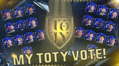 [ASMR] MY TOTY VOTE! | FIFA 22 ULTIMATE TEAM