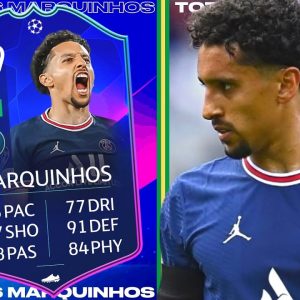 BEST CB IN FIFA!?! 🤔 89 TOTGS Marquinhos FIFA 22 Player Review