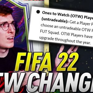 CHANGES TO THE ONE TO WATCH PROMO FOR FIFA 22!