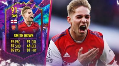 THIS CARD IS INSANE! 😍 91 Future Stars Emile Smith Rowe Player Review! FIFA 22 Ultimate Team