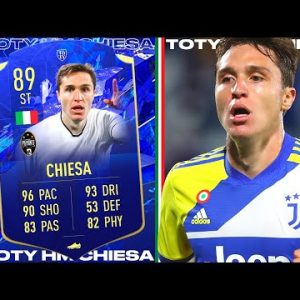 OMG HE'S CRACKED! 😱 89 TOTY Honourable Mention Chiesa FIFA 22 Player Review