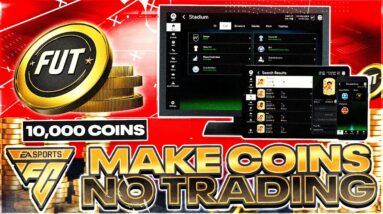 EAFC 24 MAKE COINS ON THE WEB APP *NO TRADING* (EAFC HOW TO MAKE COINS)