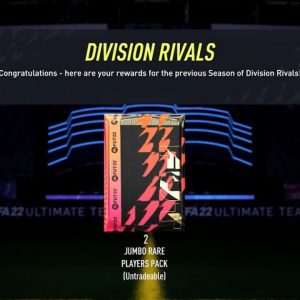 Fifa 22 season 1 rewards 2 100ks + 2 55k packs division rival div3 rank 2 rewards