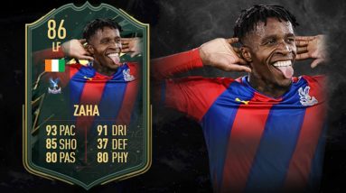 WILFRIED ZAHA - WINTER WILDCARDS FIFA 22 PLAYER REVIEW I FIFA 22 ULTIMATE TEAM
