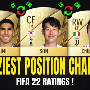 FIFA 22 | CRAZIEST POSITION CHANGES! 😱🔥 | FT. SON, CHIESA, HAKIMI... etc