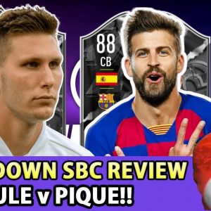 SHOWDOWN SBC Pique v Sule Review - Barcelona v Bayern Munich Champions League FIFA 22 Ultimate Team