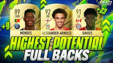 FIFA 22 | BEST YOUNG PLAYERS ON CAREER MODE🔥💪! | HIGHEST POTENTIAL DEFENDERS/FULL BACKS/RB/LB👊FUT 22