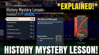 Fastest Way To Complete HISTORY MYSTERY LESSON OBJECTIVES In Fifa 23!