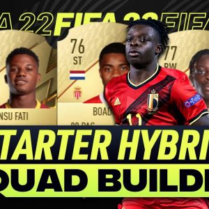 FIFA 22 10K STARTER TEAM HYBRID SQUAD BUILDER! w/ BOADU, DOKU & ANSU FATI