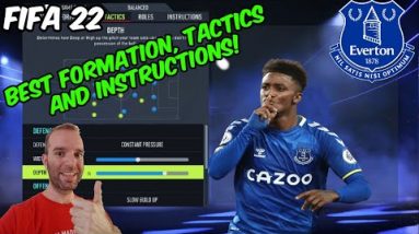 FIFA 22 - BEST EVERTON Formation, Tactics and Instructions