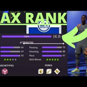 FIFA 22 BEST LEVEL 25 (MAX RANK) COMPETITIVE ST BUILD (11V11 LEAGUES)