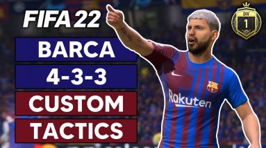 FIFA 22: FC Barcelona | 4-3-3 Custom Tactics (Division 1 Online Seasons)
