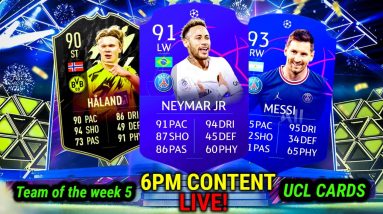 FIFA 22 LIVE 6PM CONTENT TOTW5 & UCL CARDS INBOUND, DRAFTS & RIVALS! EP #19