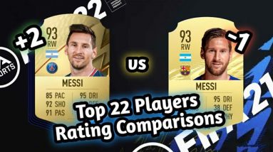 FIFA 22 | Official Top 22 players Rating comparision