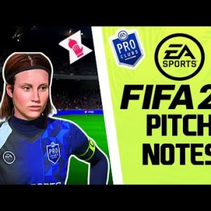 FIFA 22 PRO CLUBS PITCH NOTES (NEW FEATURES AND MORE)