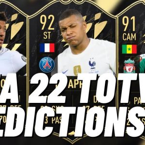 FIFA 22 TOTW 4 PREDICTIONS!!!!