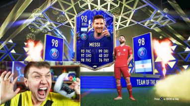 FIFA 22 - TOTY MESSI IN A PACK!!! (1st IN THE WORLD)