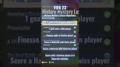 FIFA 23 History Mystery Lesson Objectives Explained #shorts