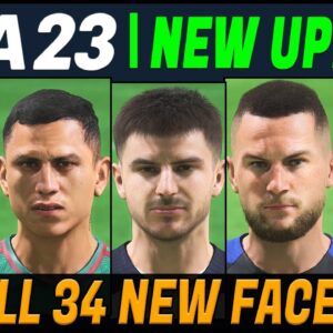 FIFA 23 NEWS | NEW UPDATE - ALL 34 ADDED & UPDATED Real Faces ✅