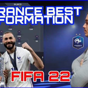FRANCE - BEST FORMATION, CUSTOM TACTICS & PLAYER INSTRUCTIONS! FIFA 22