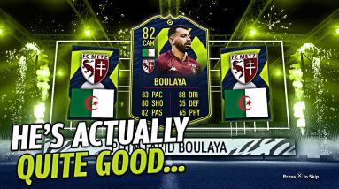 HE'S ACTUALLY QUITE GOOD... | 82 LIGUE 1 POTM FARID BOULAYA PLAYER REVIEW! | FIFA 21 Ultimate Team