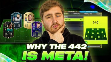 Why the 442 is the best META balanced formation in FIFA 22   CUSTOM TACTICS + INSTRUCTIONS!