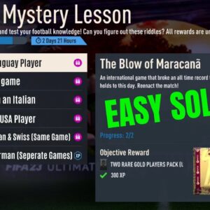 HOW TO COMPLETE HISTORY MYSTERY LESSON FIFA 23