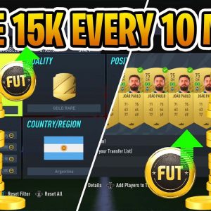 HOW TO MAKE 15K EVERY 10 MINS FIFA 22! BEST FIFA 22 SNIPING FILTER!
