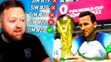 I simulated the WORLD CUP on FIFA 23 until ENGLAND WON!!!