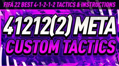 META 41212 (2) CUSTOM TACTICS FOR RIVALS & CHAMPS! BEST WAY TO PLAY 4-1-2-1-2 FIFA 22 ULTIMATE TEAM!