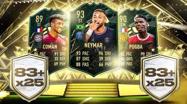 INSANE 83+ x25 PACKS FOR WINTER WILDCARDS! #FIFA22 ULTIMATE TEAM