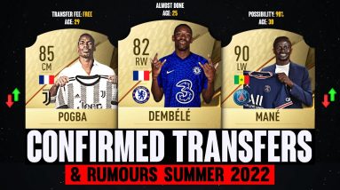 FIFA 22 | NEW CONFIRMED TRANSFERS & RUMOURS! 🤯😱 | FT. Mané, Pogba, Dembélé...
